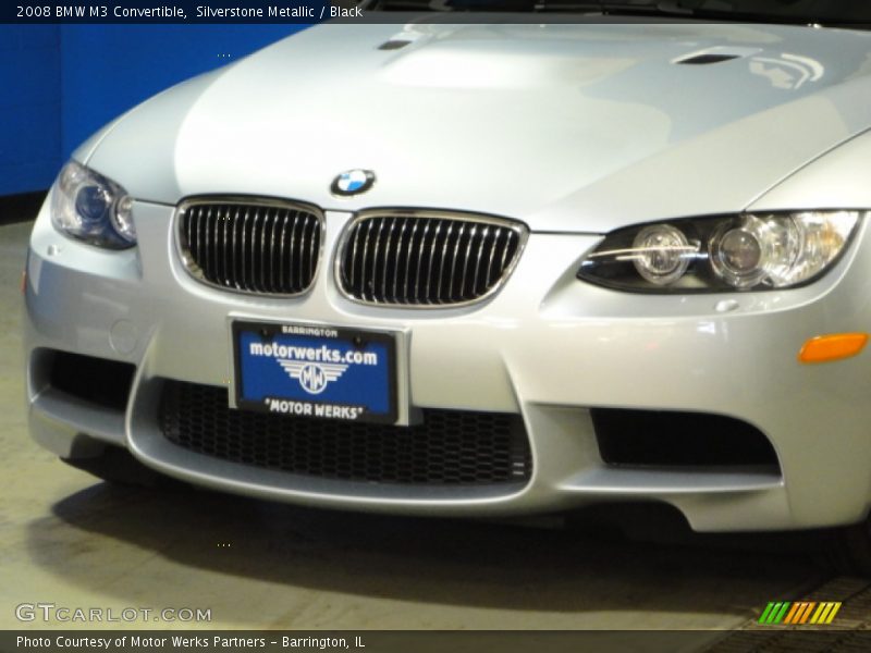 Silverstone Metallic / Black 2008 BMW M3 Convertible