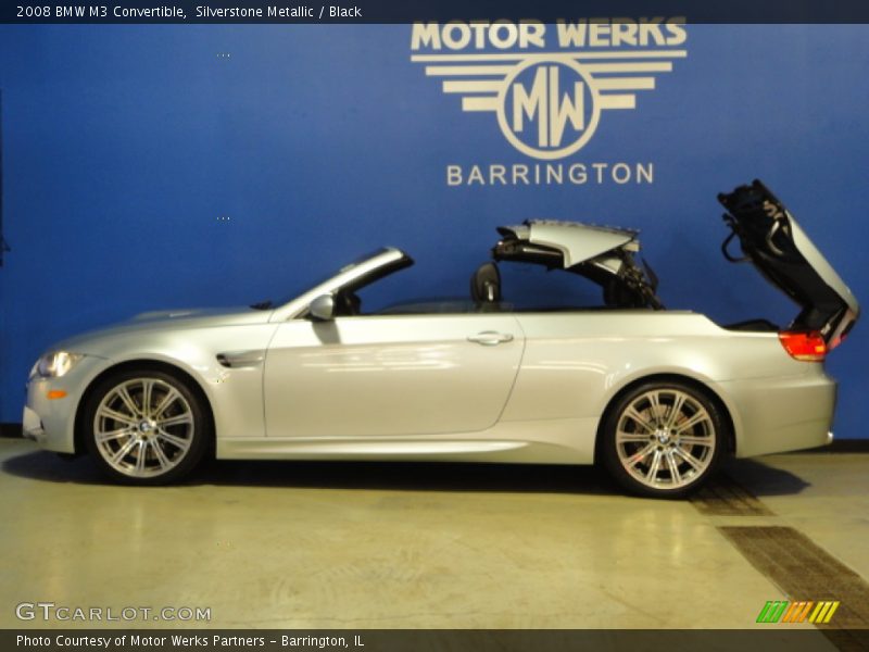 Silverstone Metallic / Black 2008 BMW M3 Convertible