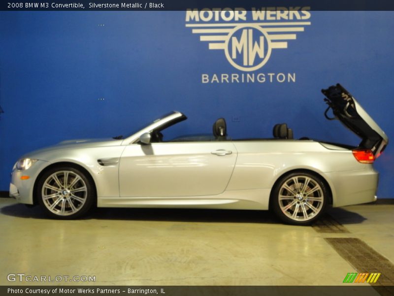 Silverstone Metallic / Black 2008 BMW M3 Convertible