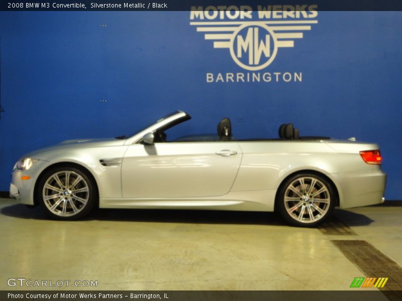 Silverstone Metallic / Black 2008 BMW M3 Convertible