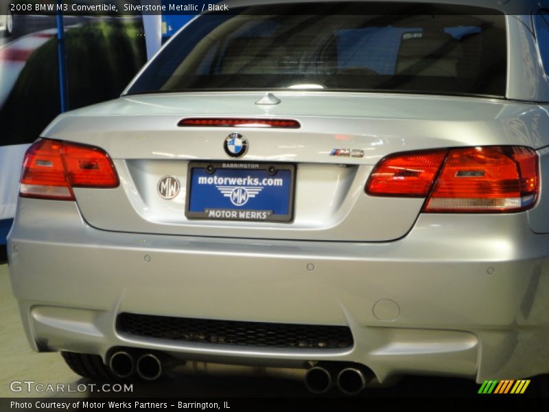 Silverstone Metallic / Black 2008 BMW M3 Convertible