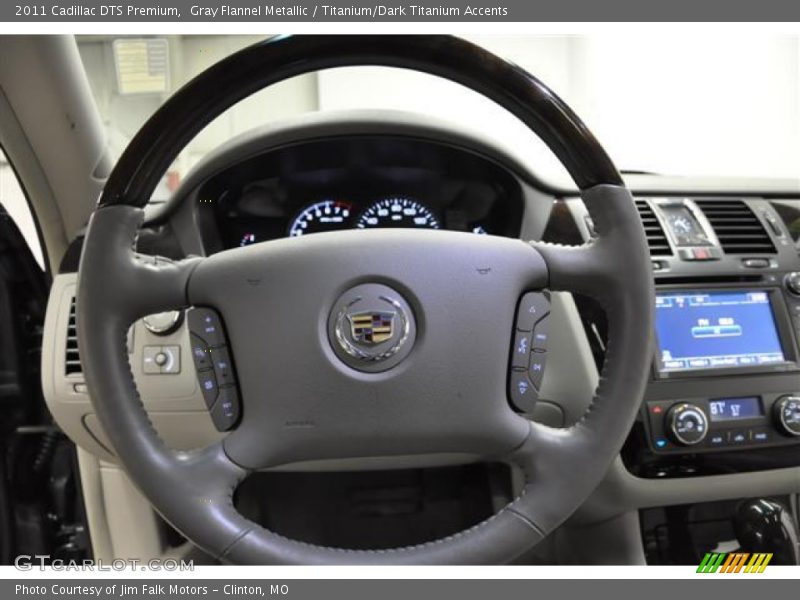 Gray Flannel Metallic / Titanium/Dark Titanium Accents 2011 Cadillac DTS Premium