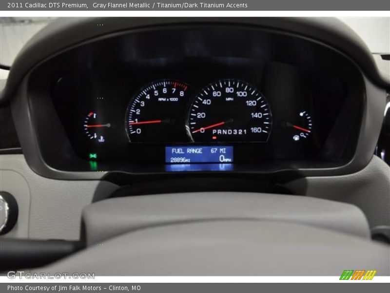 Gray Flannel Metallic / Titanium/Dark Titanium Accents 2011 Cadillac DTS Premium