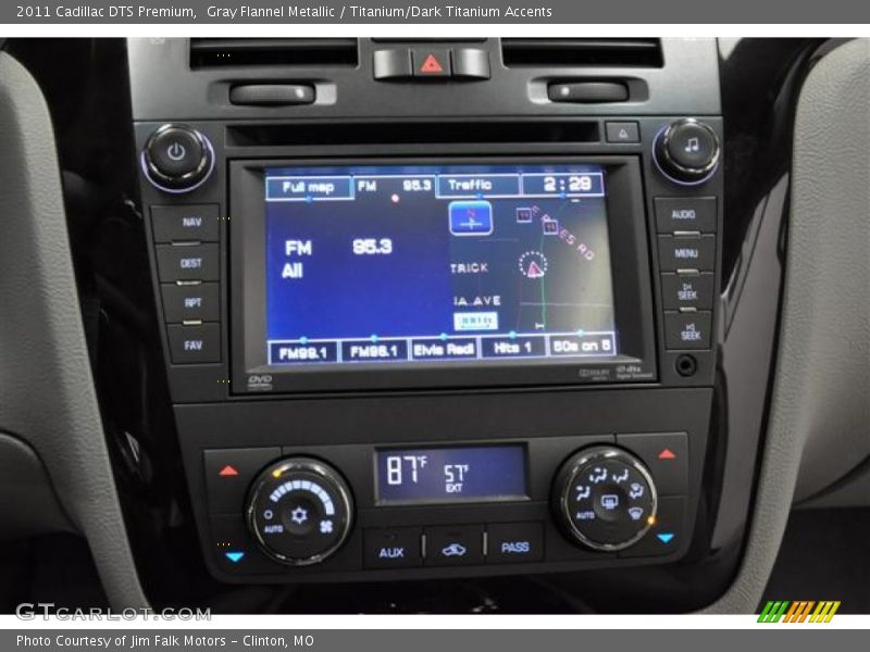 Gray Flannel Metallic / Titanium/Dark Titanium Accents 2011 Cadillac DTS Premium