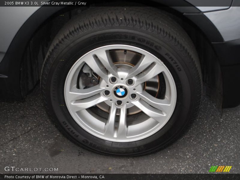 Silver Gray Metallic / Grey 2005 BMW X3 3.0i