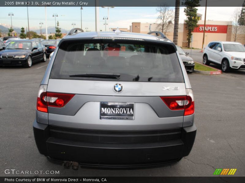 Silver Gray Metallic / Grey 2005 BMW X3 3.0i