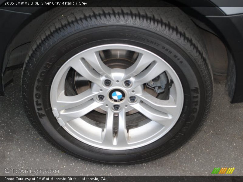 Silver Gray Metallic / Grey 2005 BMW X3 3.0i