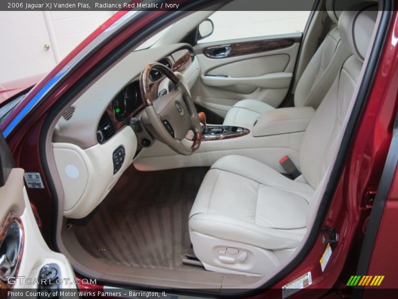 Radiance Red Metallic / Ivory 2006 Jaguar XJ Vanden Plas