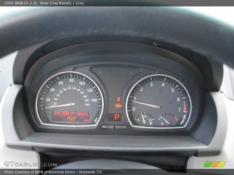 Silver Gray Metallic / Grey 2005 BMW X3 3.0i