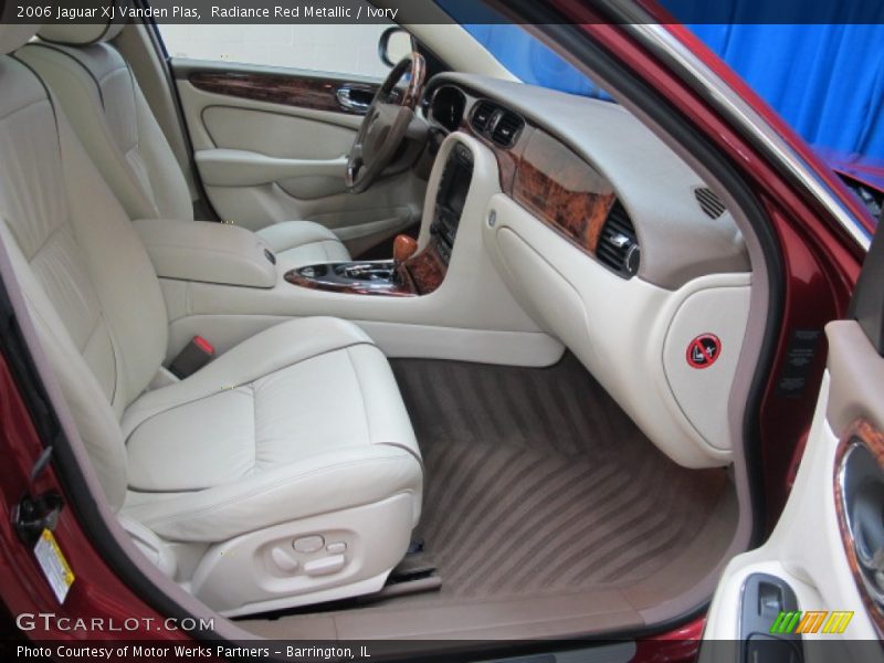 Radiance Red Metallic / Ivory 2006 Jaguar XJ Vanden Plas