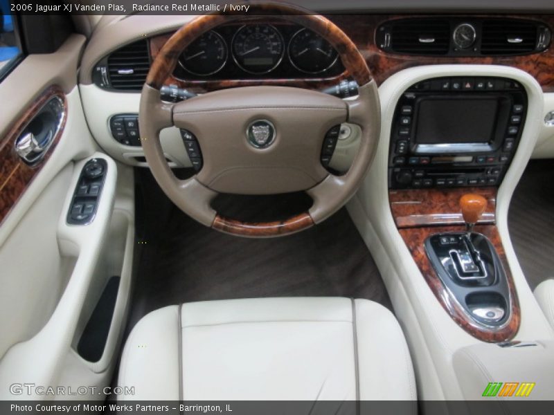 Radiance Red Metallic / Ivory 2006 Jaguar XJ Vanden Plas