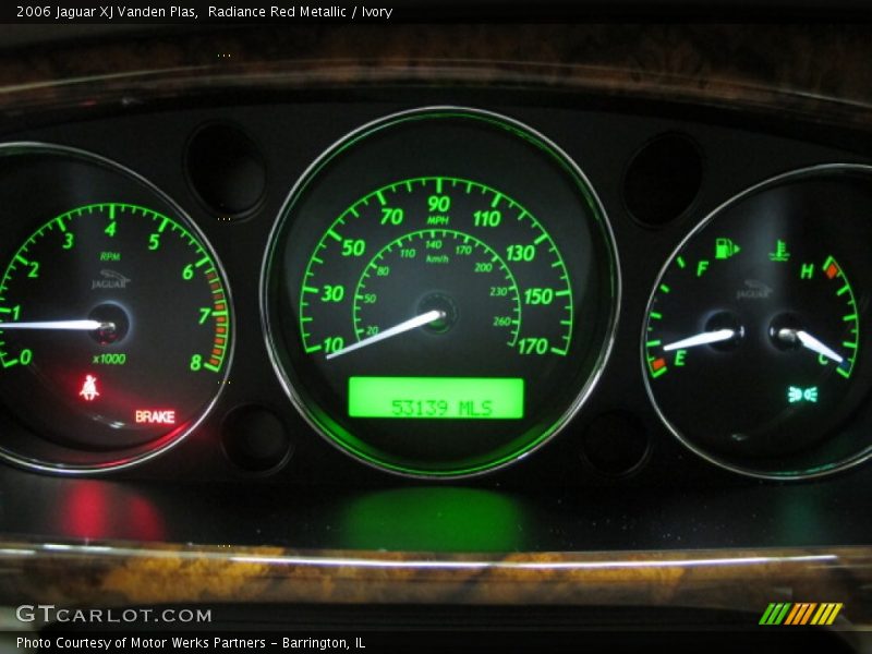 Radiance Red Metallic / Ivory 2006 Jaguar XJ Vanden Plas