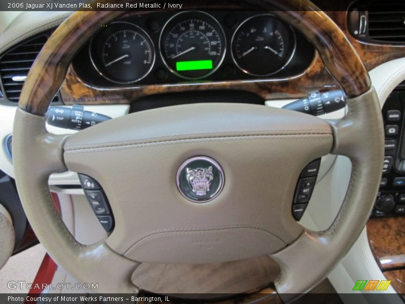 Radiance Red Metallic / Ivory 2006 Jaguar XJ Vanden Plas