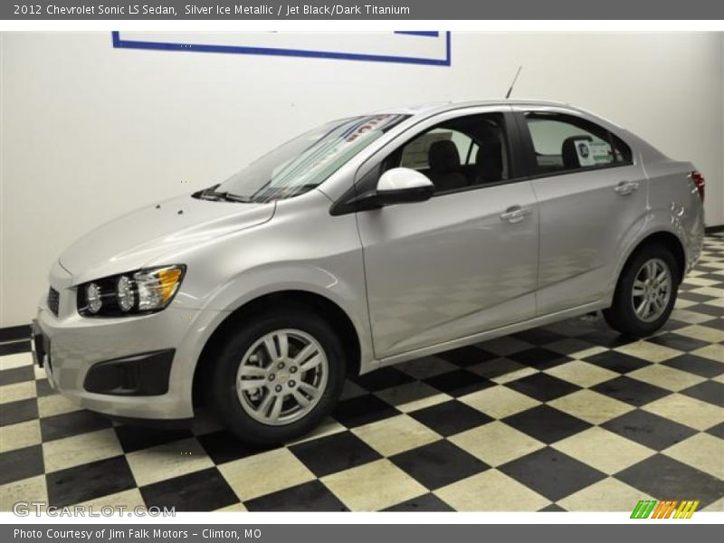 Silver Ice Metallic / Jet Black/Dark Titanium 2012 Chevrolet Sonic LS Sedan