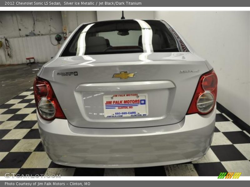 Silver Ice Metallic / Jet Black/Dark Titanium 2012 Chevrolet Sonic LS Sedan