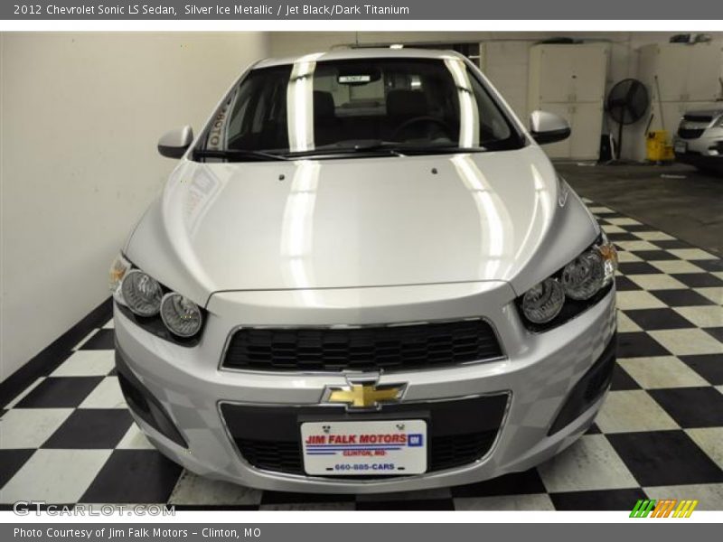 Silver Ice Metallic / Jet Black/Dark Titanium 2012 Chevrolet Sonic LS Sedan