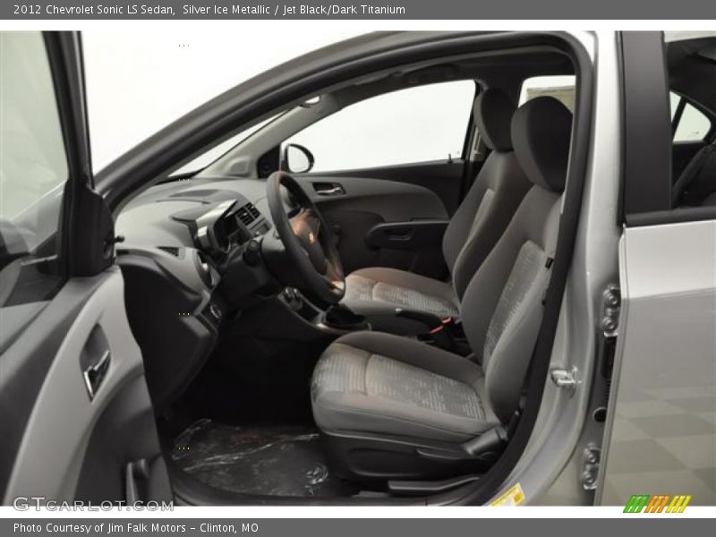  2012 Sonic LS Sedan Jet Black/Dark Titanium Interior