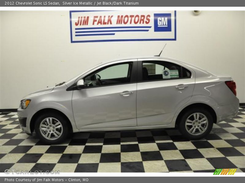 Silver Ice Metallic / Jet Black/Dark Titanium 2012 Chevrolet Sonic LS Sedan