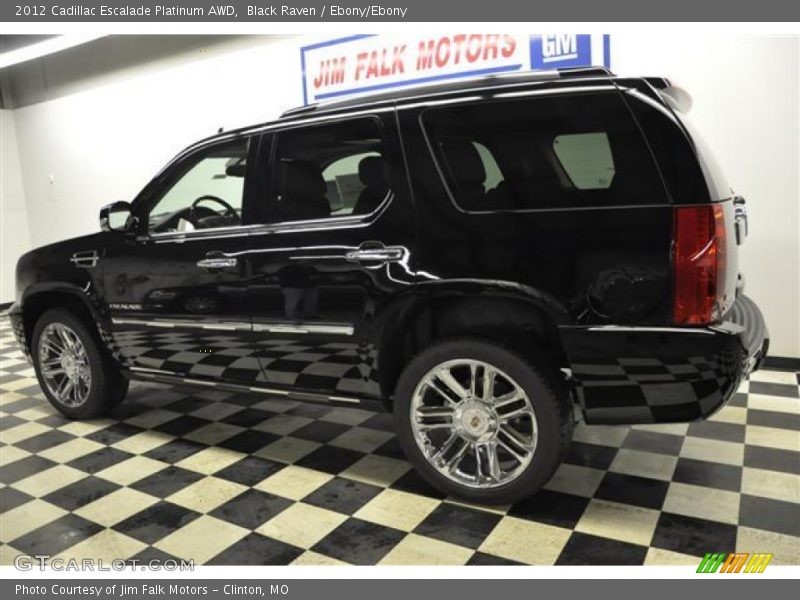 Black Raven / Ebony/Ebony 2012 Cadillac Escalade Platinum AWD