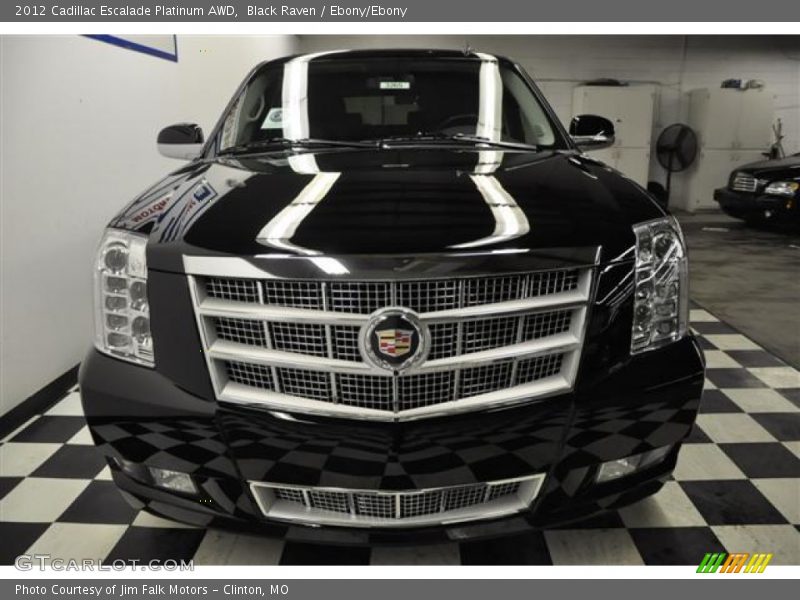 Black Raven / Ebony/Ebony 2012 Cadillac Escalade Platinum AWD