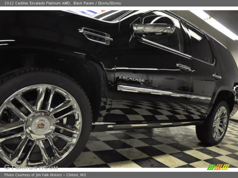 Black Raven / Ebony/Ebony 2012 Cadillac Escalade Platinum AWD