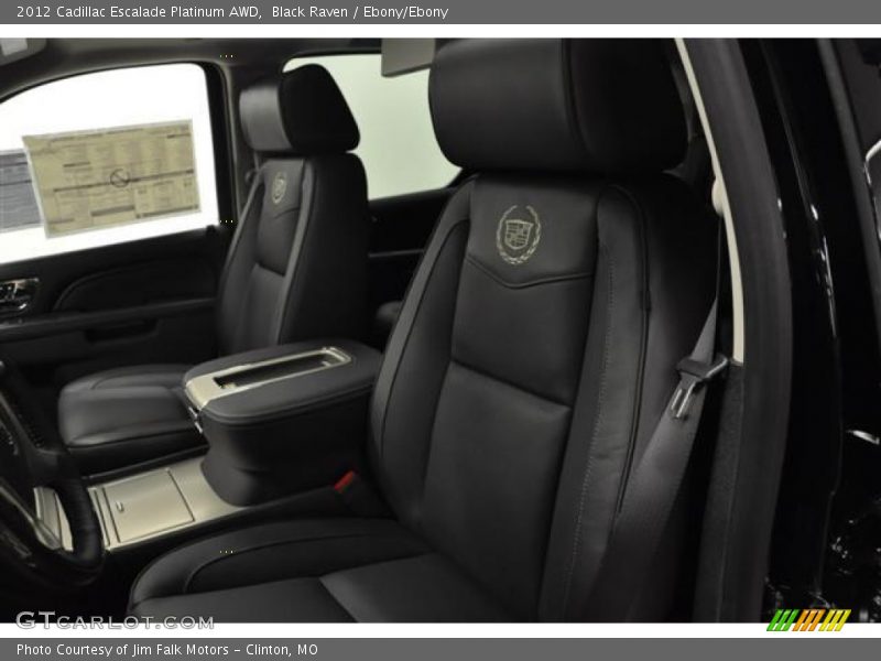 Black Raven / Ebony/Ebony 2012 Cadillac Escalade Platinum AWD