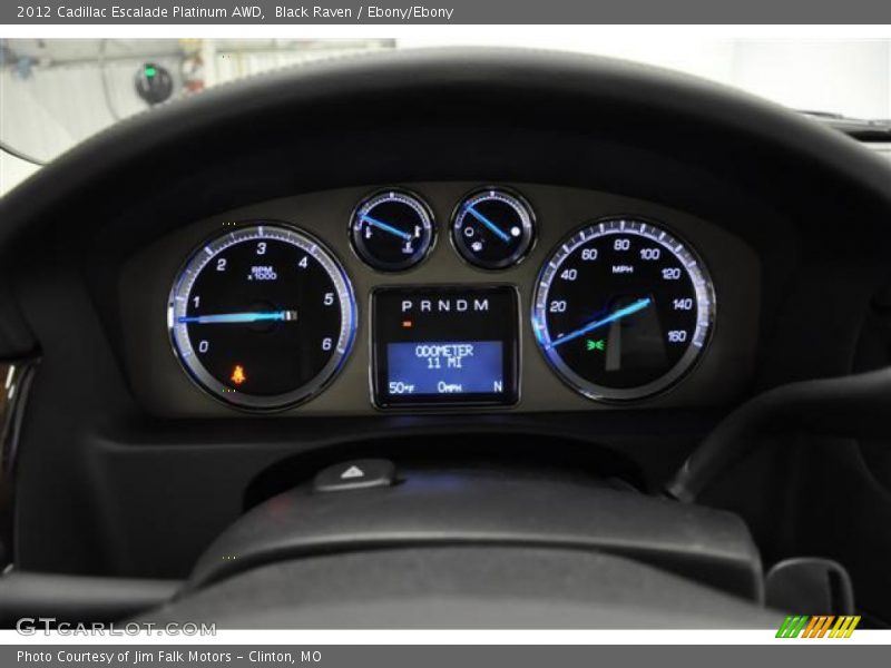  2012 Escalade Platinum AWD Platinum AWD Gauges