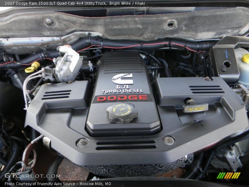  2007 Ram 3500 SLT Quad Cab 4x4 Utility Truck Engine - 6.7 Liter OHV 24-Valve Turbo Diesel Inline 6 Cylinder
