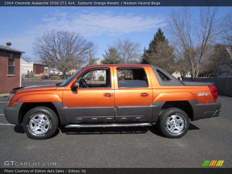  2004 Avalanche 1500 Z71 4x4 Sunburst Orange Metallic