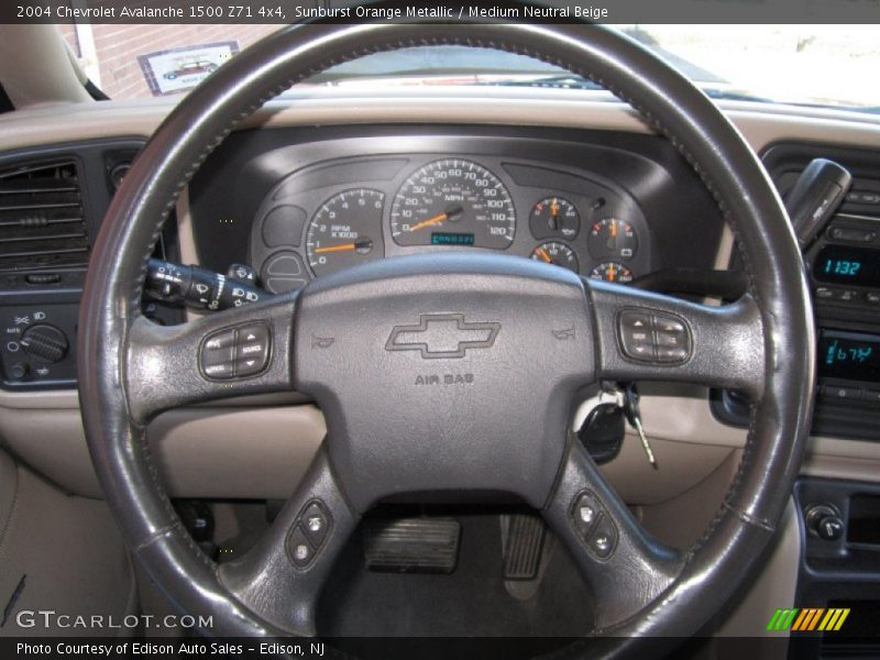 Sunburst Orange Metallic / Medium Neutral Beige 2004 Chevrolet Avalanche 1500 Z71 4x4