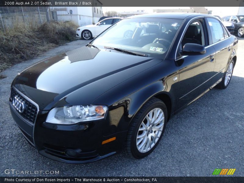 Brilliant Black / Black 2008 Audi A4 2.0T Sedan