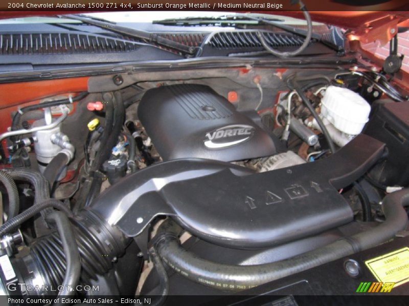 Sunburst Orange Metallic / Medium Neutral Beige 2004 Chevrolet Avalanche 1500 Z71 4x4