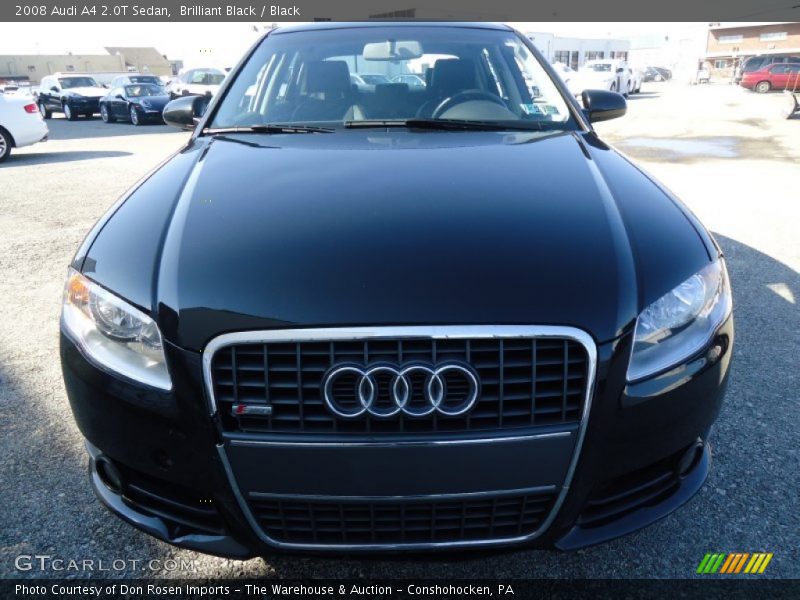Brilliant Black / Black 2008 Audi A4 2.0T Sedan