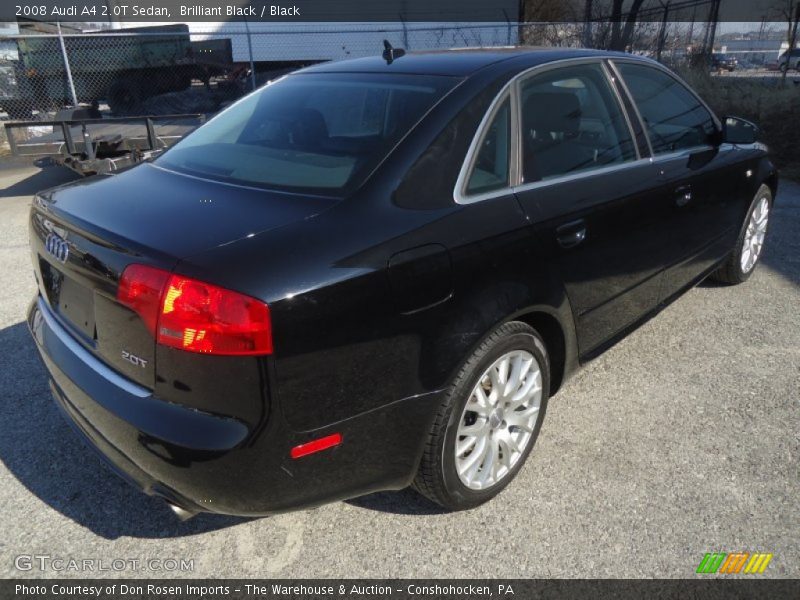 Brilliant Black / Black 2008 Audi A4 2.0T Sedan
