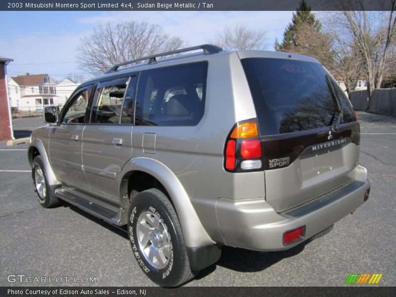 Sudan Beige Metallic / Tan 2003 Mitsubishi Montero Sport Limited 4x4