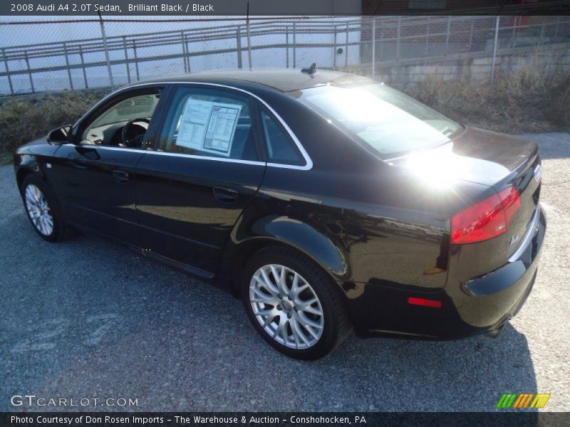Brilliant Black / Black 2008 Audi A4 2.0T Sedan