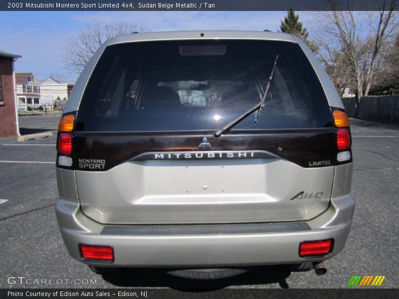 Sudan Beige Metallic / Tan 2003 Mitsubishi Montero Sport Limited 4x4