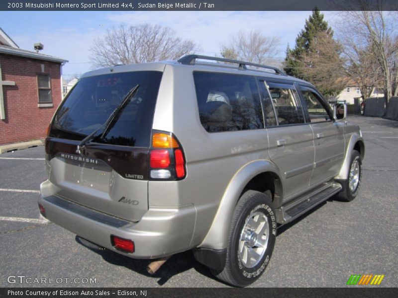 Sudan Beige Metallic / Tan 2003 Mitsubishi Montero Sport Limited 4x4