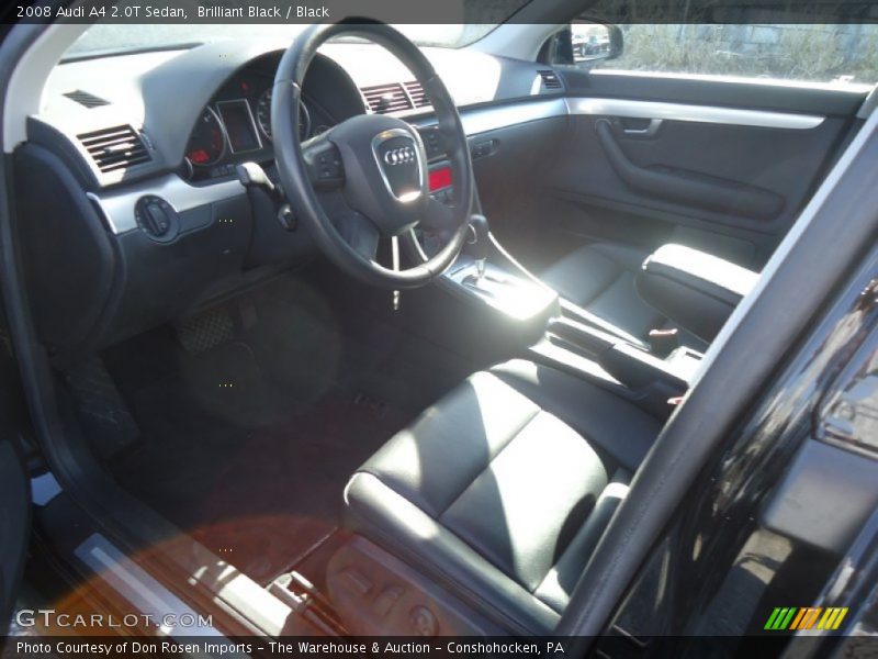 Brilliant Black / Black 2008 Audi A4 2.0T Sedan