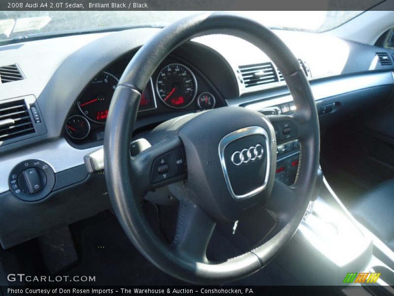 Brilliant Black / Black 2008 Audi A4 2.0T Sedan