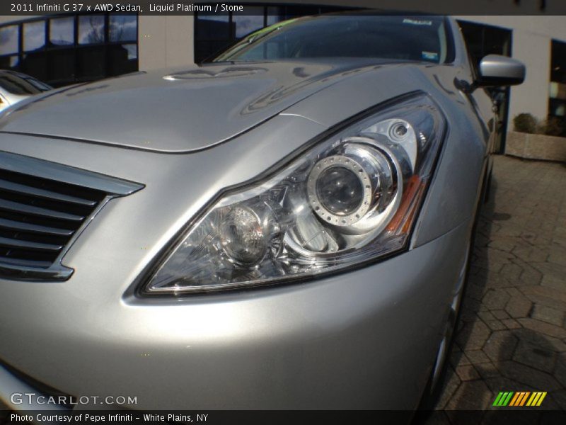Liquid Platinum / Stone 2011 Infiniti G 37 x AWD Sedan