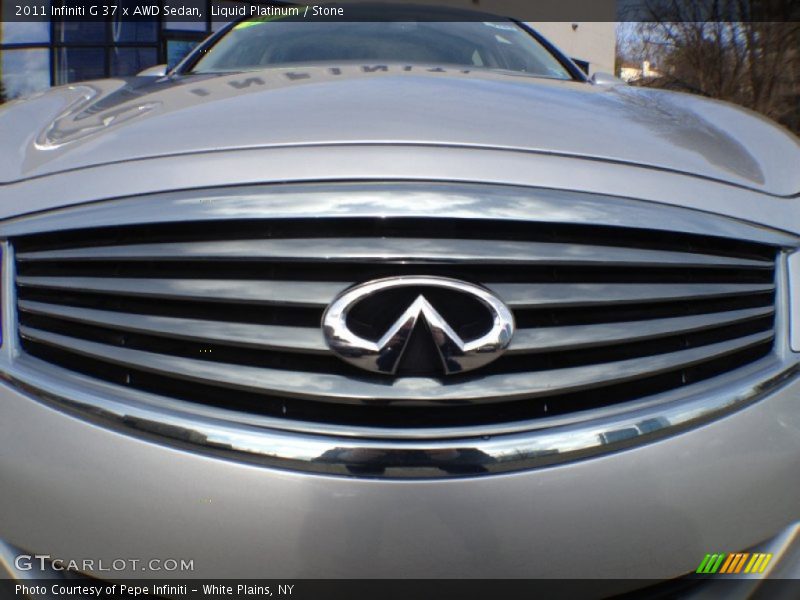 Liquid Platinum / Stone 2011 Infiniti G 37 x AWD Sedan
