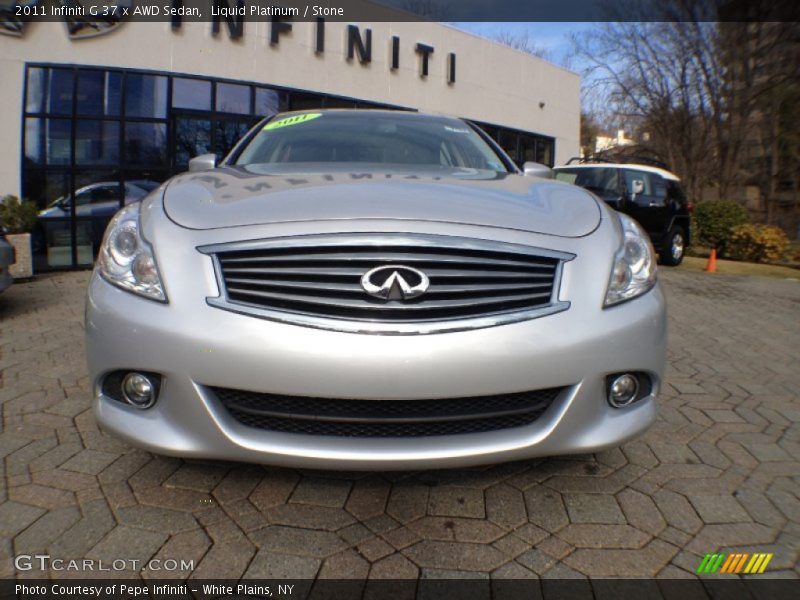 Liquid Platinum / Stone 2011 Infiniti G 37 x AWD Sedan