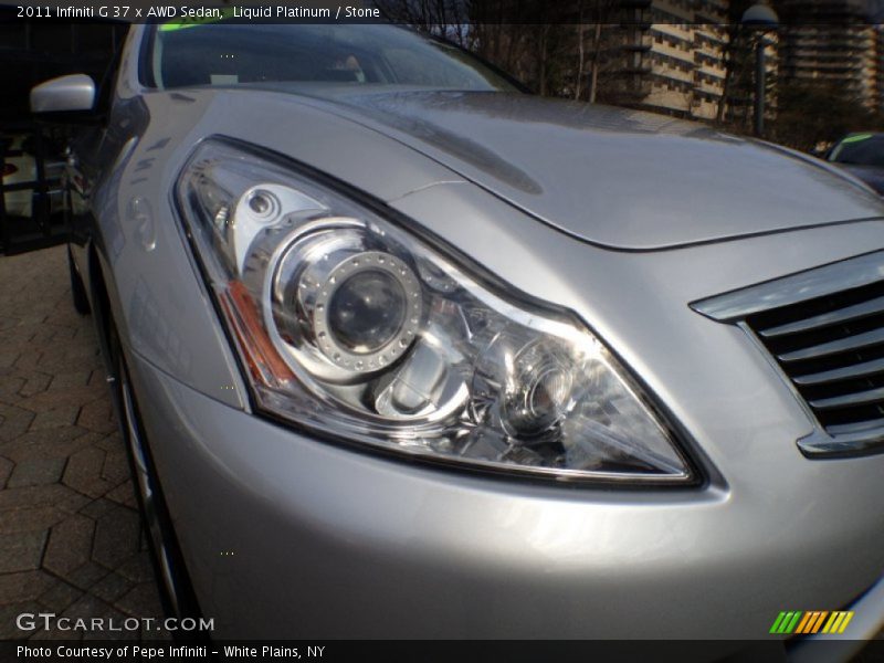 Liquid Platinum / Stone 2011 Infiniti G 37 x AWD Sedan