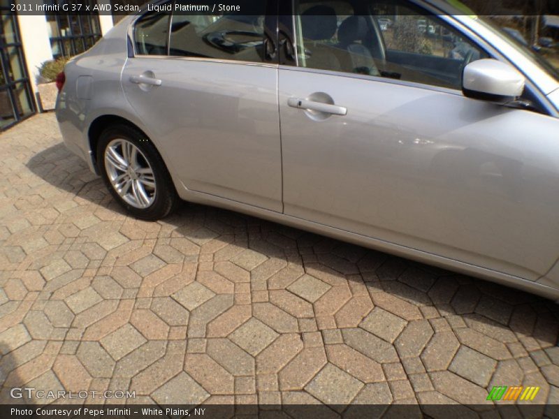 Liquid Platinum / Stone 2011 Infiniti G 37 x AWD Sedan
