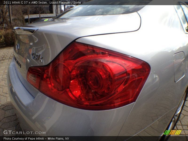 Liquid Platinum / Stone 2011 Infiniti G 37 x AWD Sedan