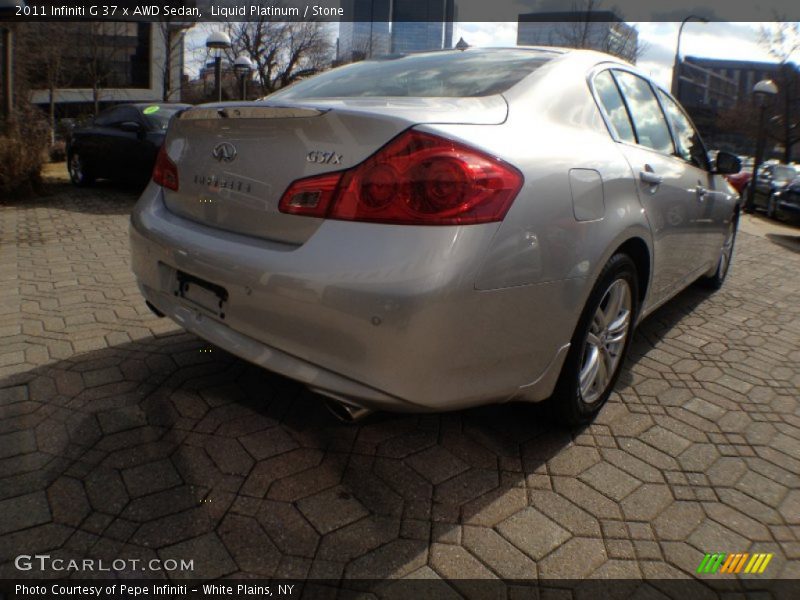 Liquid Platinum / Stone 2011 Infiniti G 37 x AWD Sedan