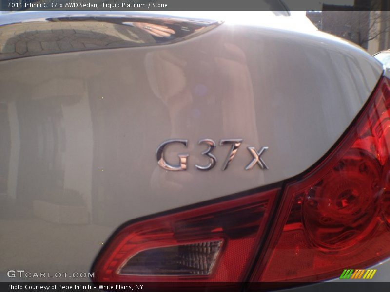 Liquid Platinum / Stone 2011 Infiniti G 37 x AWD Sedan