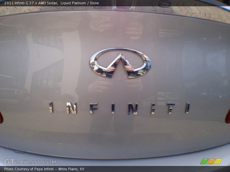 Liquid Platinum / Stone 2011 Infiniti G 37 x AWD Sedan