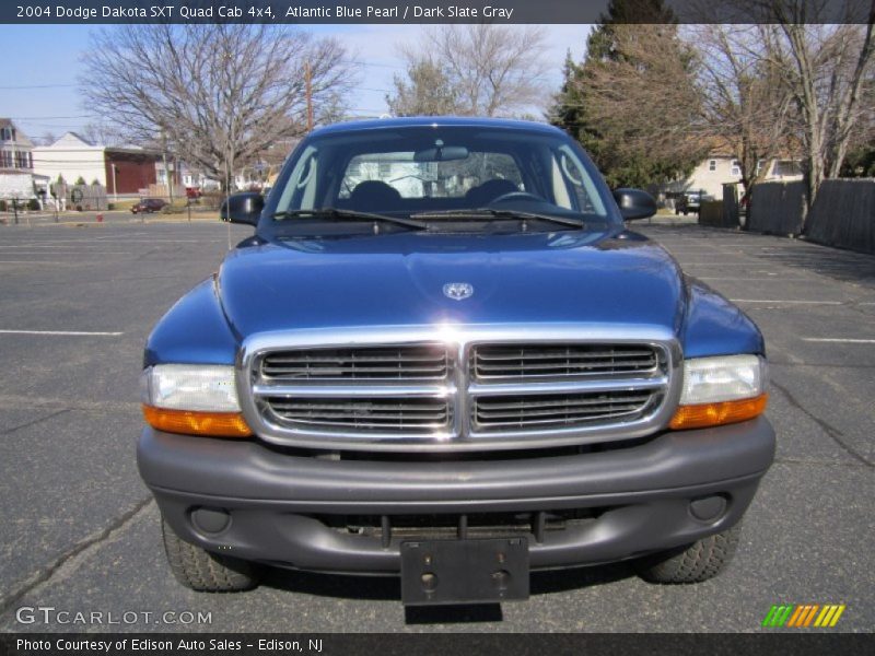 Atlantic Blue Pearl / Dark Slate Gray 2004 Dodge Dakota SXT Quad Cab 4x4